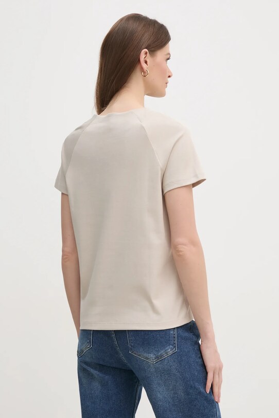 Oblečenie Bavlnené tričko Calvin Klein K20K208399 béžová