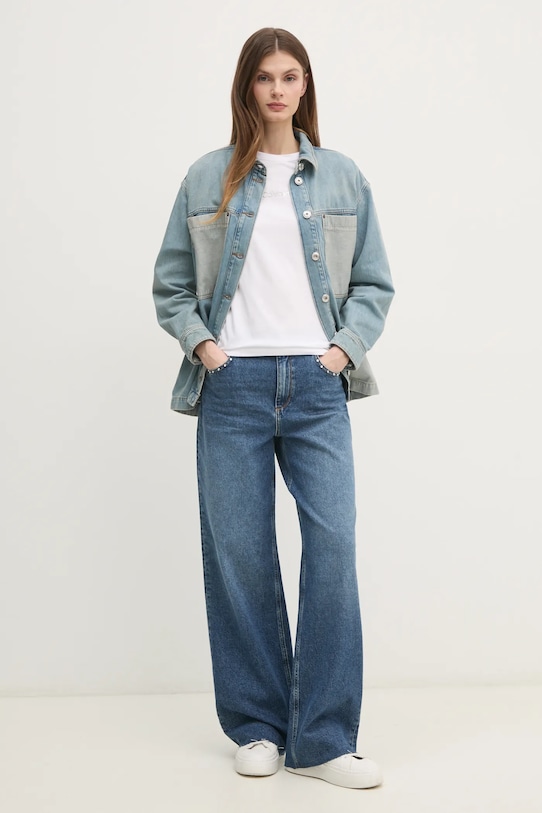 Бавовняна футболка Calvin Klein K20K208294 білий SS25