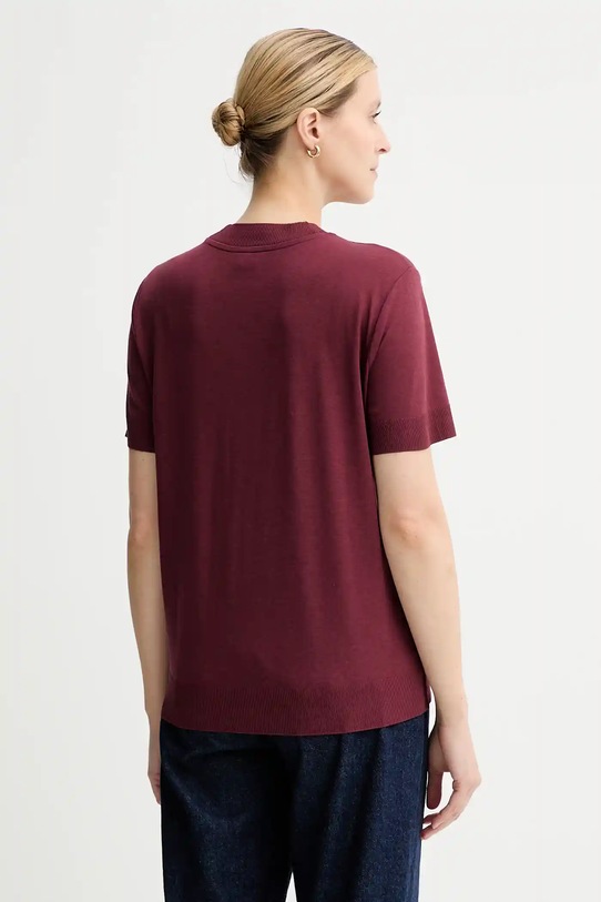 Odzież Calvin Klein t-shirt LV044B206G bordowy