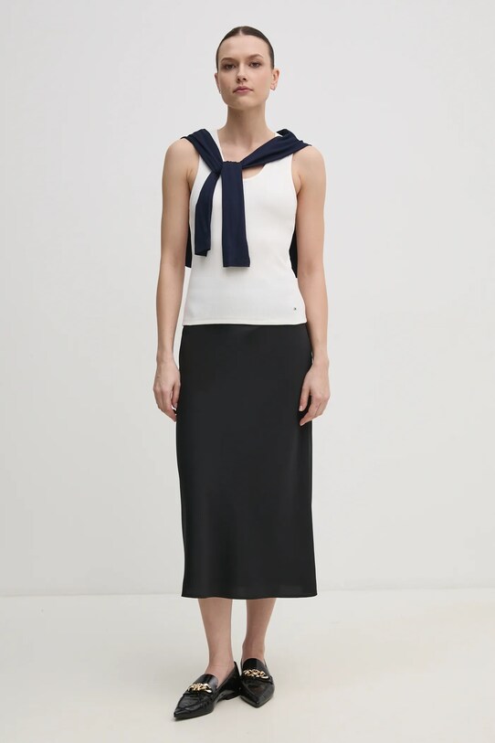 Tommy Hilfiger top WW0WW44572 beżowy SS25