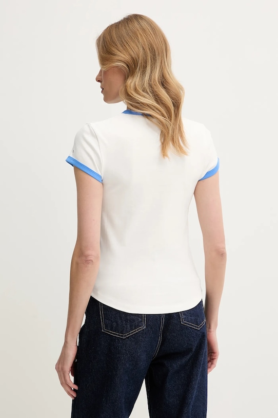 Tommy Hilfiger t-shirt bawełniany WW0WW44581 biały SS25
