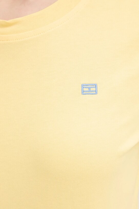 Tommy Hilfiger t-shirt bawełniany WW0WW45522 żółty