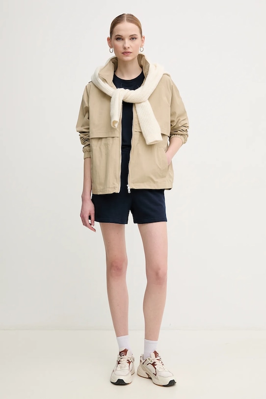 Pamučna majica Tommy Hilfiger WW0WW45522 mornarsko plava SS25