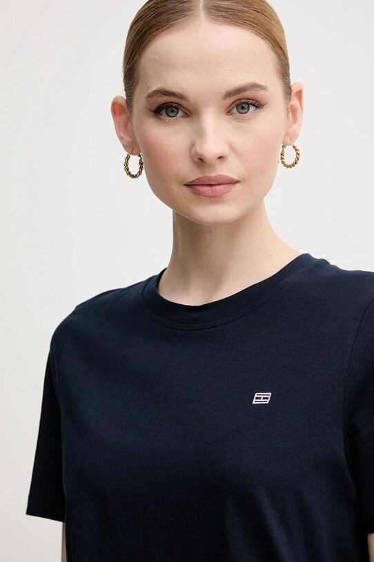 Tommy Hilfiger t-shirt bawełniany granatowy WW0WW45522