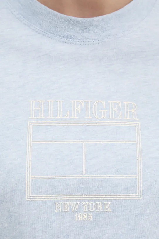 Tommy Hilfiger t-shirt bawełniany WW0WW45525 niebieski