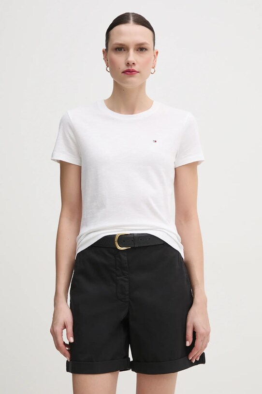 Бавовняна футболка Tommy Hilfiger бавовна білий WW0WW44433