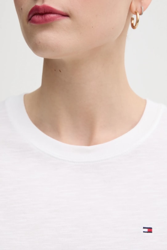 Бавовняна футболка Tommy Hilfiger WW0WW44433 білий