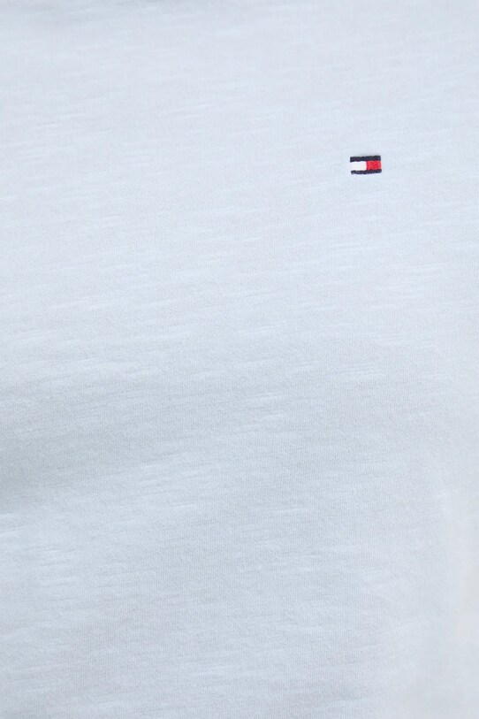 Хлопковая футболка Tommy Hilfiger WW0WW44433 голубой