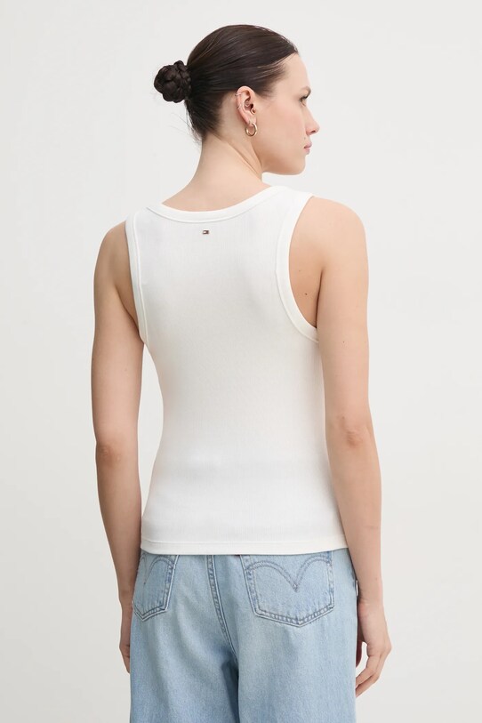 Odzież Tommy Hilfiger top WW0WW43920 biały