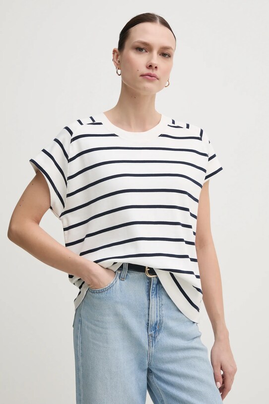 Хлопковая футболка Tommy Hilfiger белый WW0WW44544