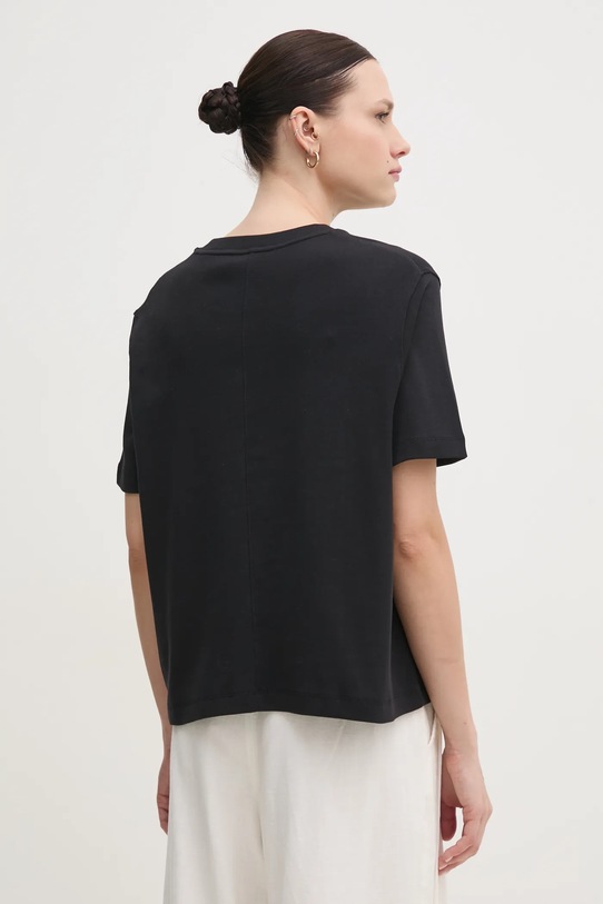 Одяг Бавовняна футболка Tommy Hilfiger WW0WW46158 чорний