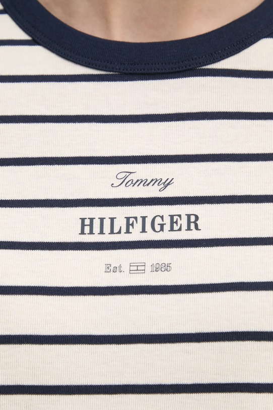 Pamučna majica Tommy Hilfiger WW0WW44586 mornarsko plava