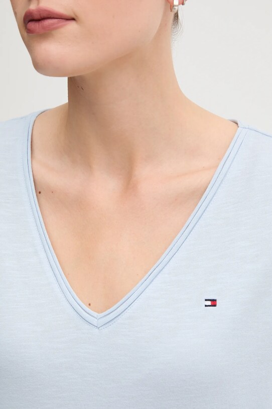 Памучна тениска Tommy Hilfiger син WW0WW43901