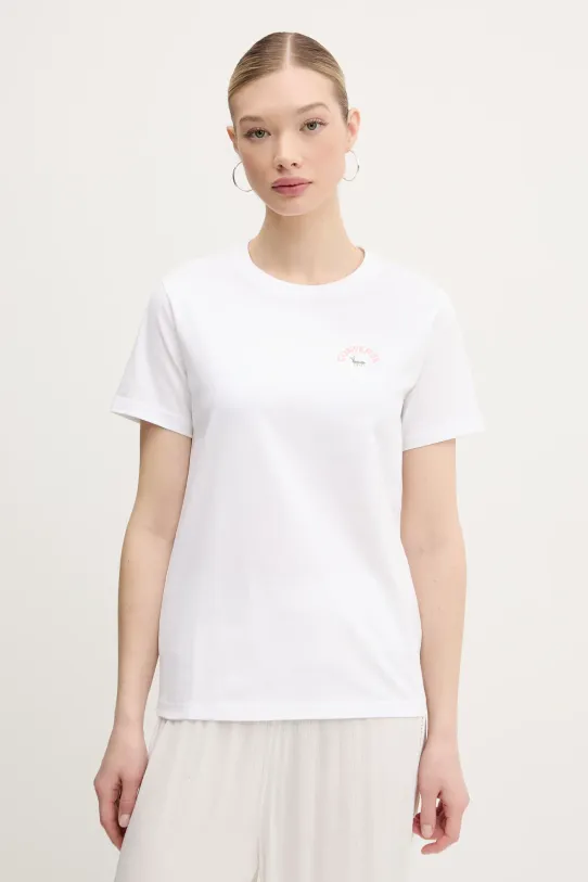 Converse t-shirt bawełniany nadruk biały 10027379.A01