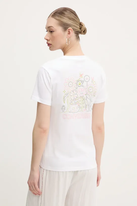 Odzież Converse t-shirt bawełniany 10027379.A01 biały