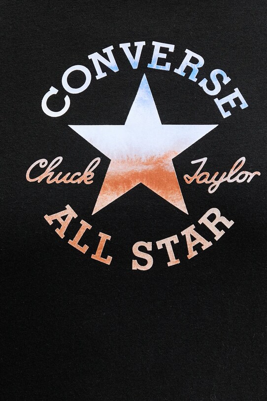 Converse tricou din bumbac 10027385.A02 negru