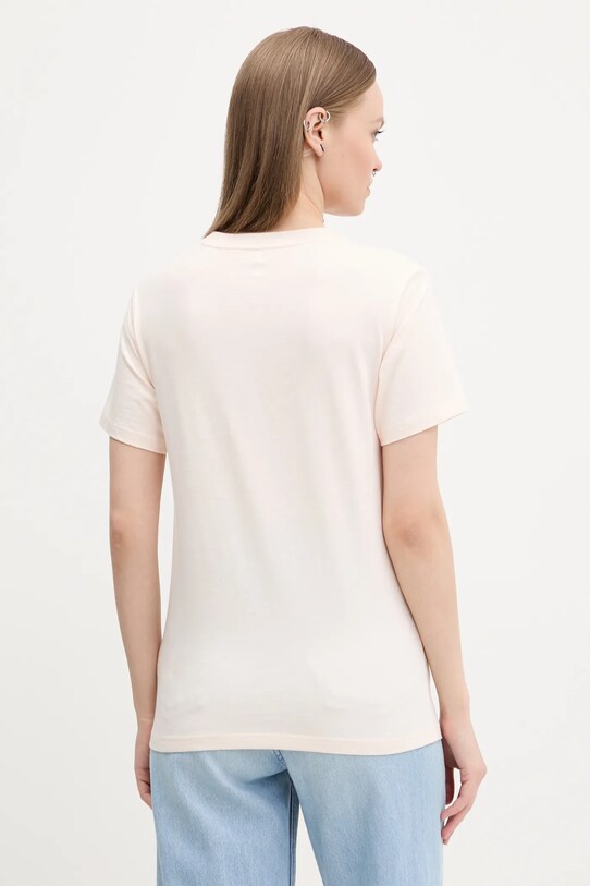 Îmbrăcăminte Converse tricou din bumbac 10027385.A03 bej