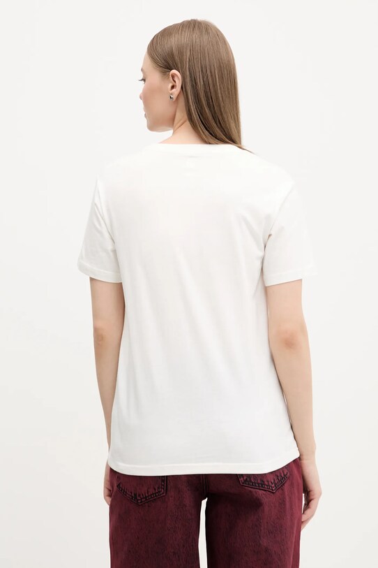 Îmbrăcăminte Converse tricou din bumbac 10027386.A03 bej