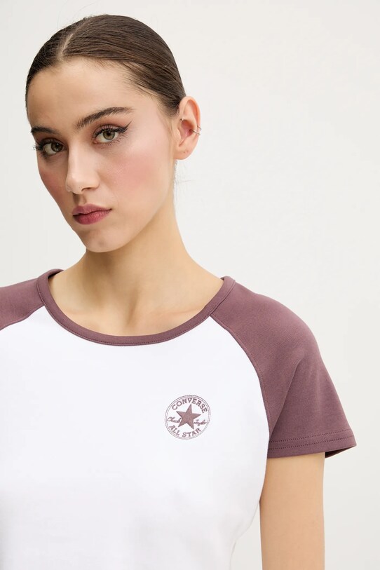 Converse tricou alb 10027396.A03