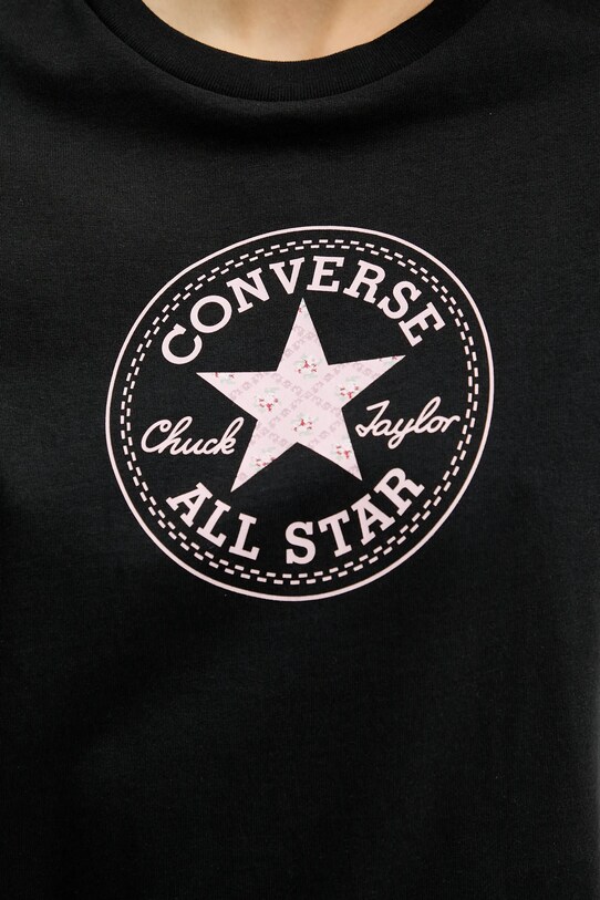 Converse tricou din bumbac negru 10028412.A01