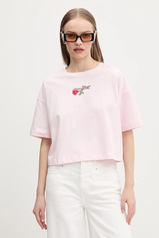 Converse tricou din bumbac roz 10028306.A03
