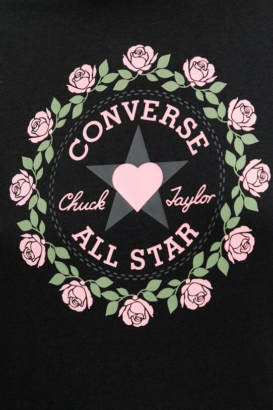 Converse tricou din bumbac negru 10028307.A02