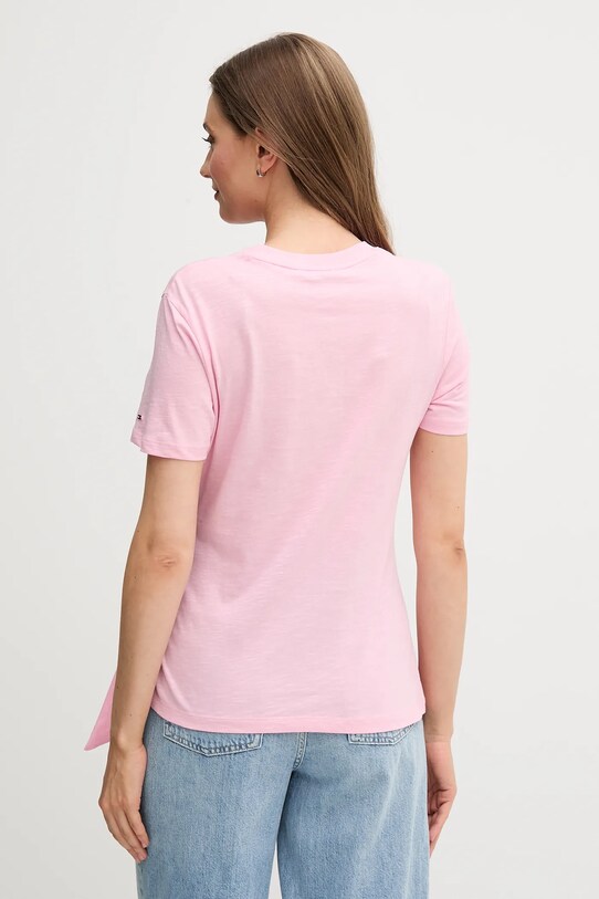 Oblečení Bavlněné tričko Tommy Hilfiger WW0WW44559 růžová