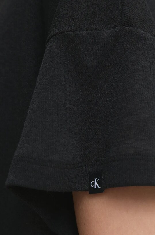 Μπλουζάκι παραλίας Calvin Klein μαύρο KW0KW02819