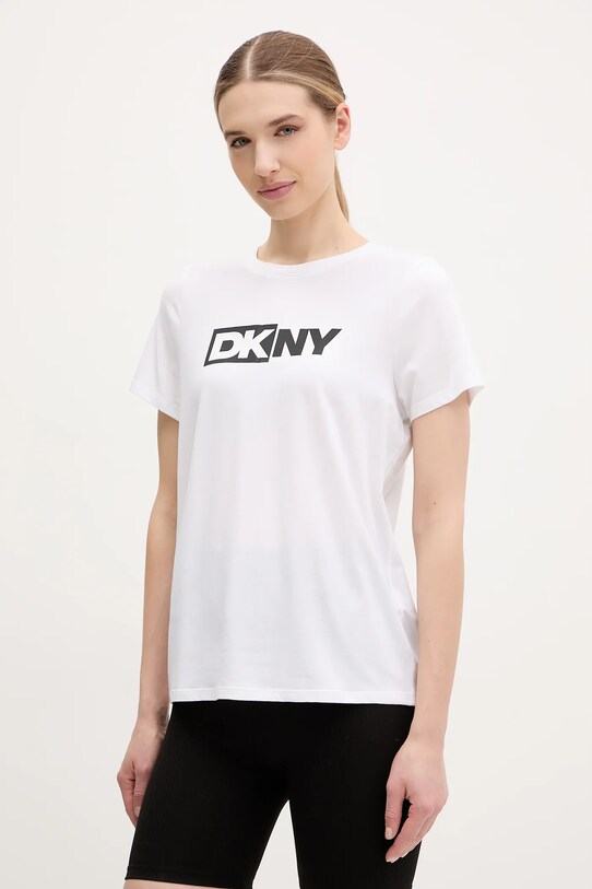 Dkny tricou print alb DP5T5894