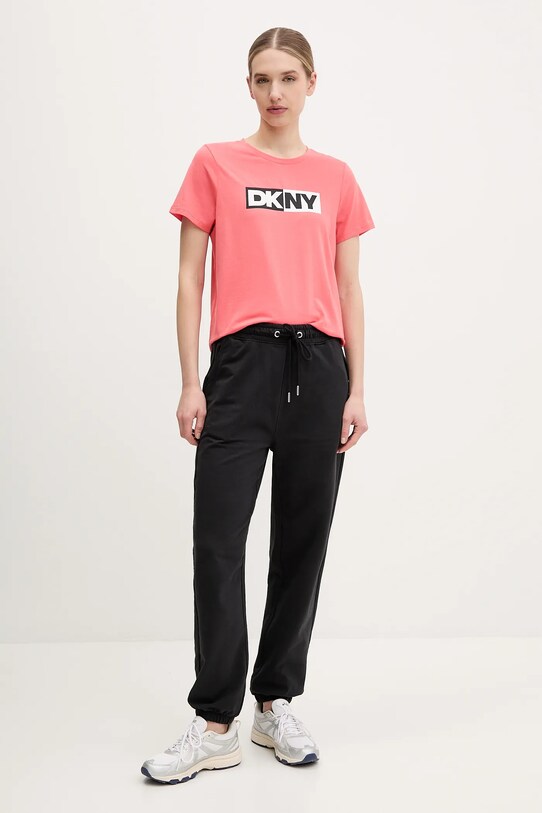 Dkny t-shirt DP5T5894 pomarańczowy SS25