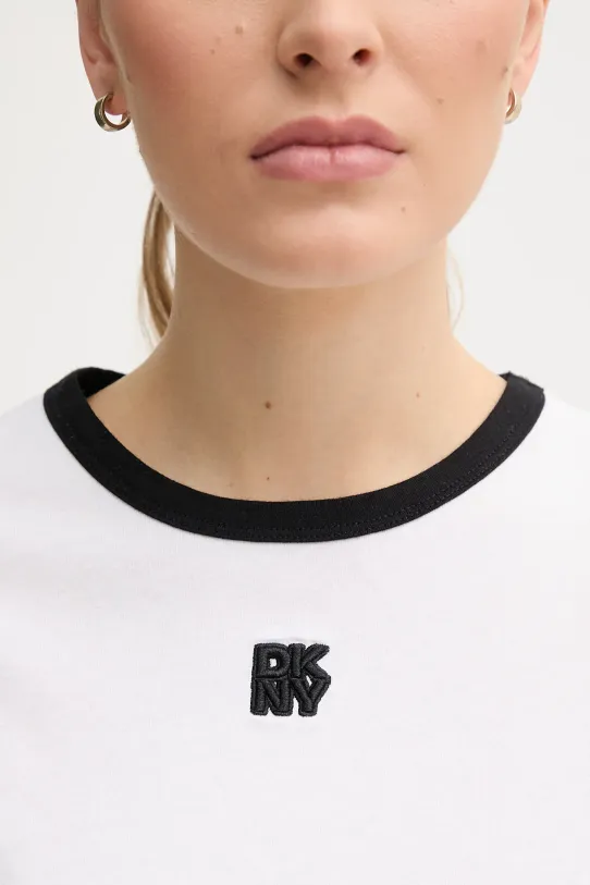 Бавовняна футболка Dkny DJ5T1340 білий