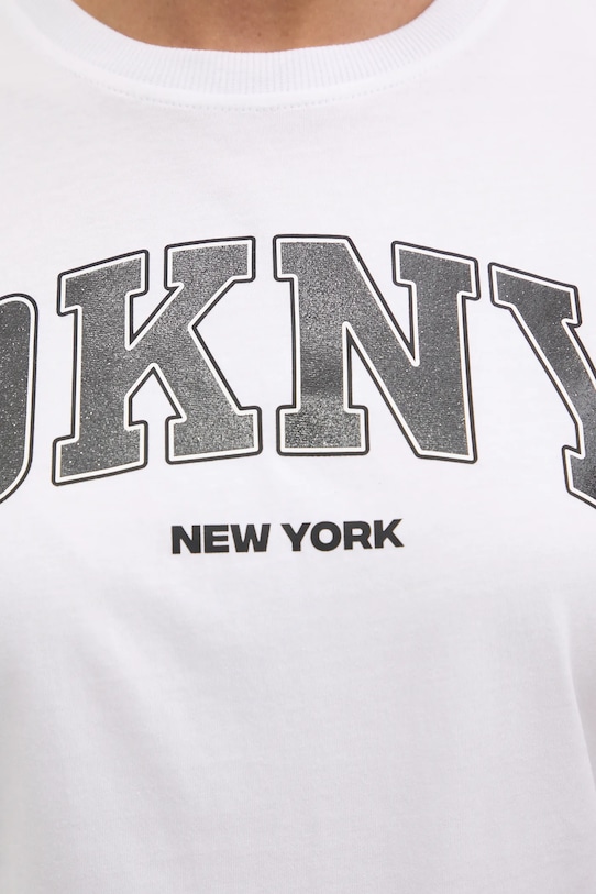 Dkny t-shirt bawełniany DP5T1224 biały
