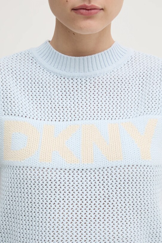 Bavlněná vesta Dkny DJ5R0650 modrá