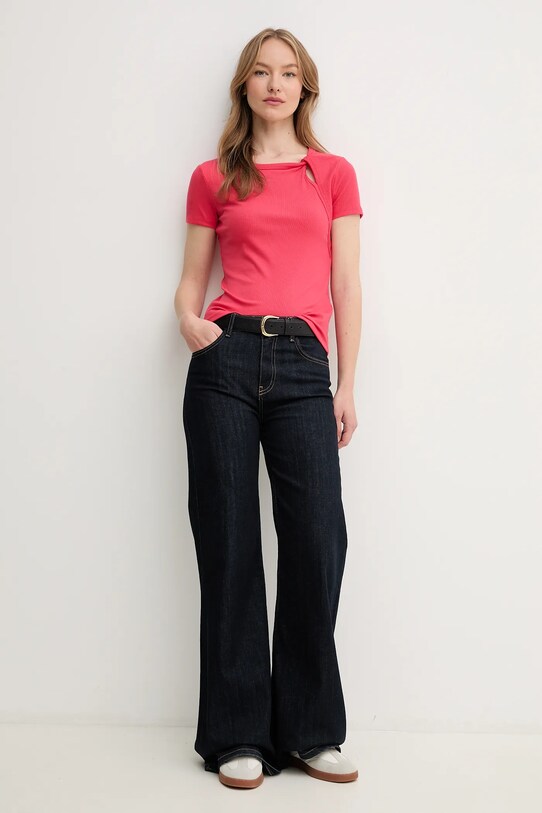 Dkny t-shirt P51H8APJ. rosa SS25