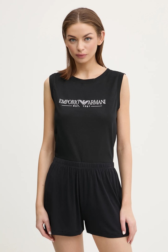 Top Emporio Armani Underwear pamuk crna EW000410.AF10881