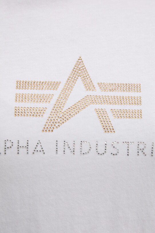 Alpha Industries tricou din bumbac Crystal T Wmn 136063 alb
