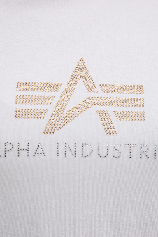 Alpha Industries tricou din bumbac Crystal T Wmn 136063 alb