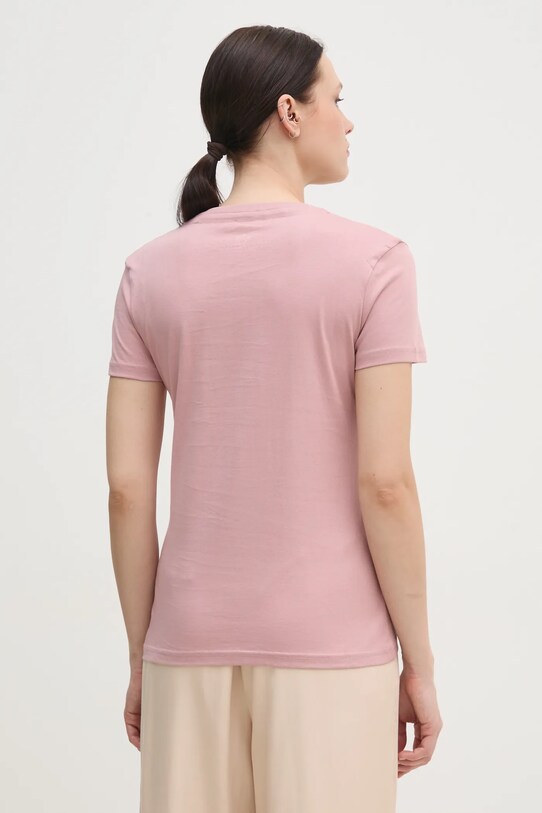 Oblečenie Bavlnené tričko Alpha Industries Crystal T Wmn 136063 ružová