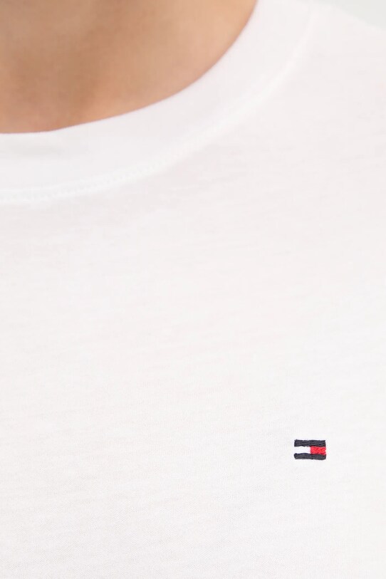 Памучна тениска Tommy Hilfiger бял UW0UW05763