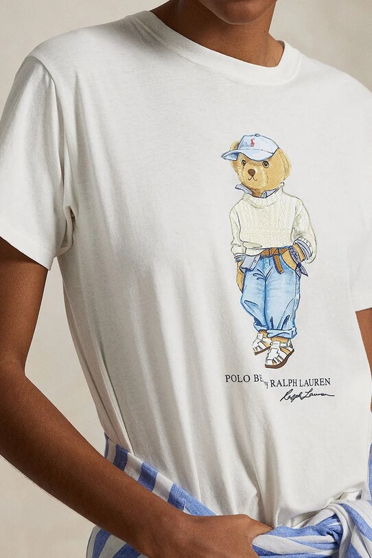 Polo Ralph Lauren t-shirt bawełniany biały 211965107