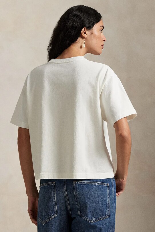 Polo Ralph Lauren t-shirt bawełniany 211965119 biały AW25