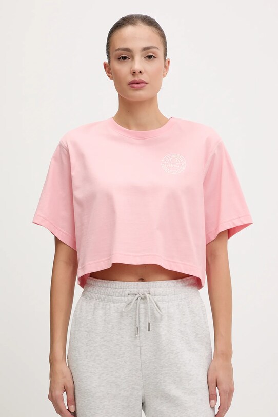 Ellesse t-shirt bawełniany Marcialla bawełna różowy SGZ21801