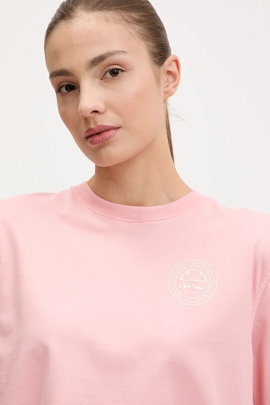 Ellesse t-shirt bawełniany Marcialla różowy SGZ21801