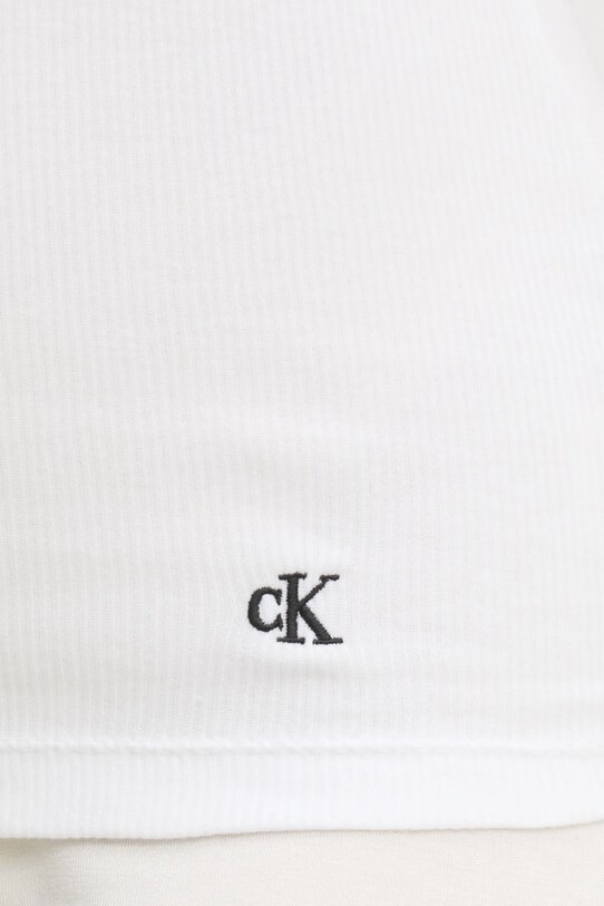 Бавовняний топ Calvin Klein Underwear 3-pack LV00QS7493 білий