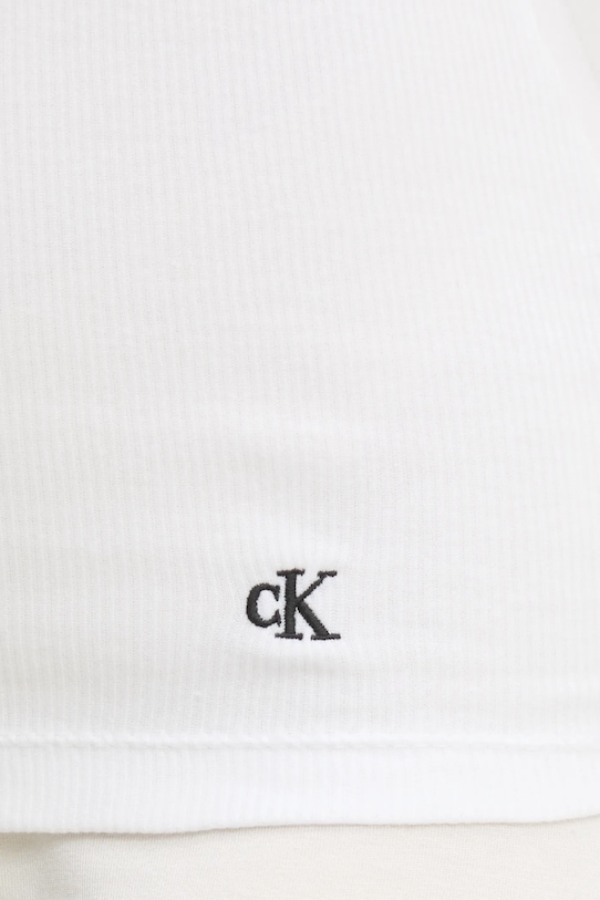 Bavlnený top Calvin Klein Underwear 3-pak LV00QS7493 biela