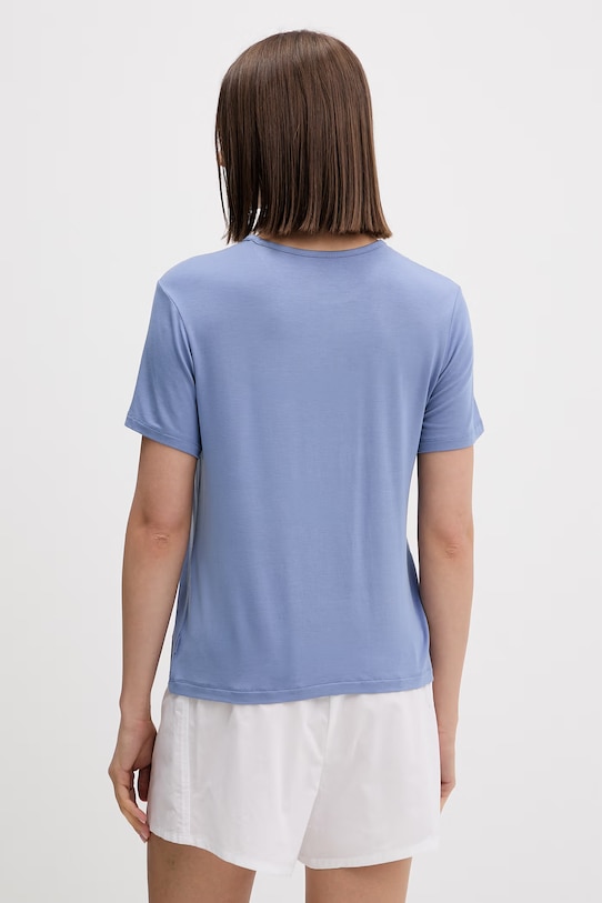 Calvin Klein Underwear T-shirt piżamowy damski z modalu LV00QS7435 niebieski AA00