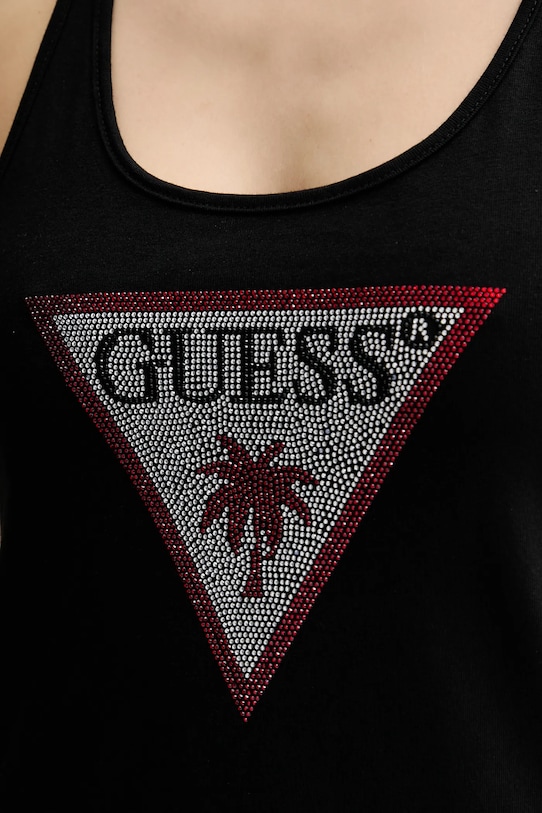 Guess rochie de plajă din bumbac E5GP01.I3Z14 negru