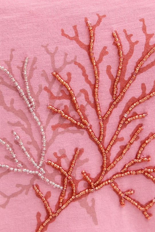 Bavlněné tričko Guess růžová E5GI03.K8G01