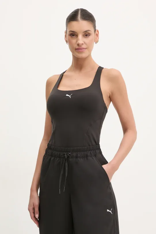 Puma top treningowy Shapeluxe z elastanem czarny 525768