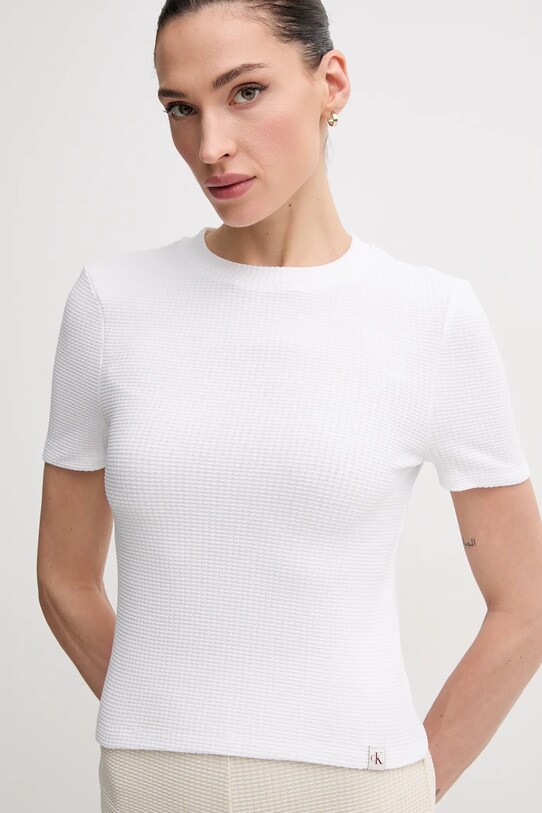 Calvin Klein Jeans tricou alb J20J225239